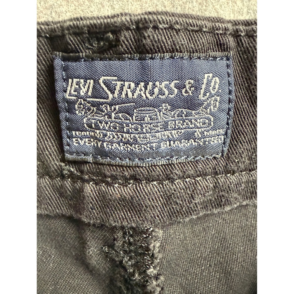 Levi Strauss & Co Mens Black Chino Pants Straight Leg W40 L32 18201-0035 - Picture 4 of 6